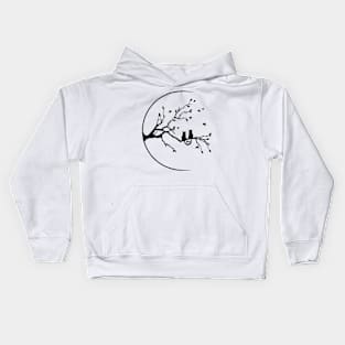 Cats On Branch Kids Hoodie